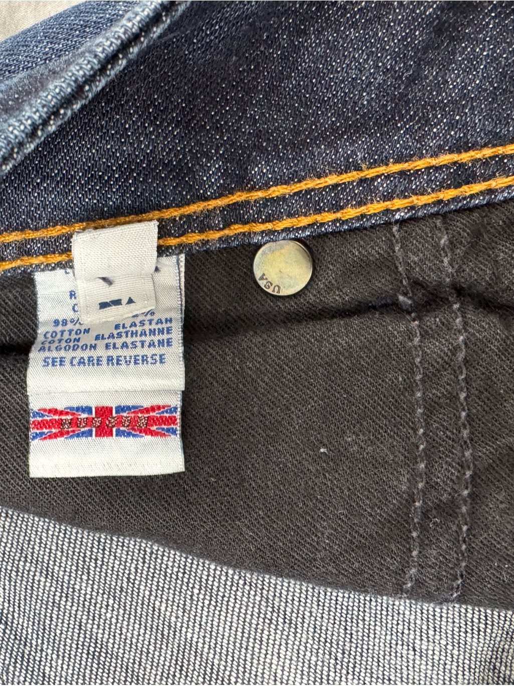 New Wot Hudson Dark Blue Slim Fit Jeans — image 3 of 5